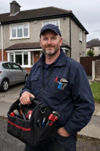 Professional plumber Swords providing plumbing and gas services at a residential home in Swords, Dublin.